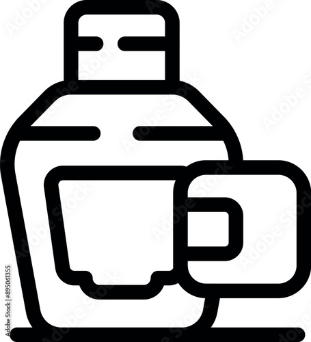 Mouthwash bottle with label for maintaining fresh breath and promoting oral hygiene