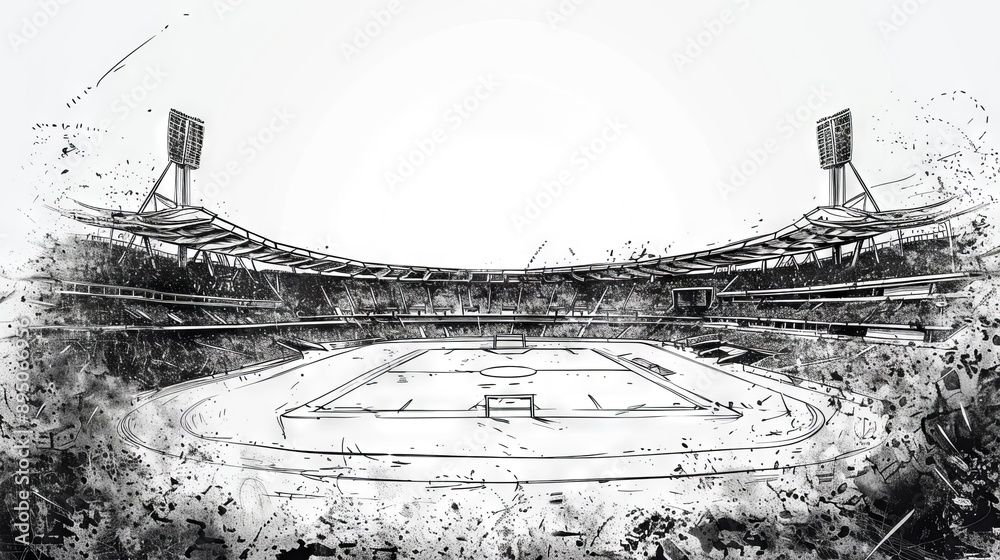 Obraz premium Football Stadium illustration