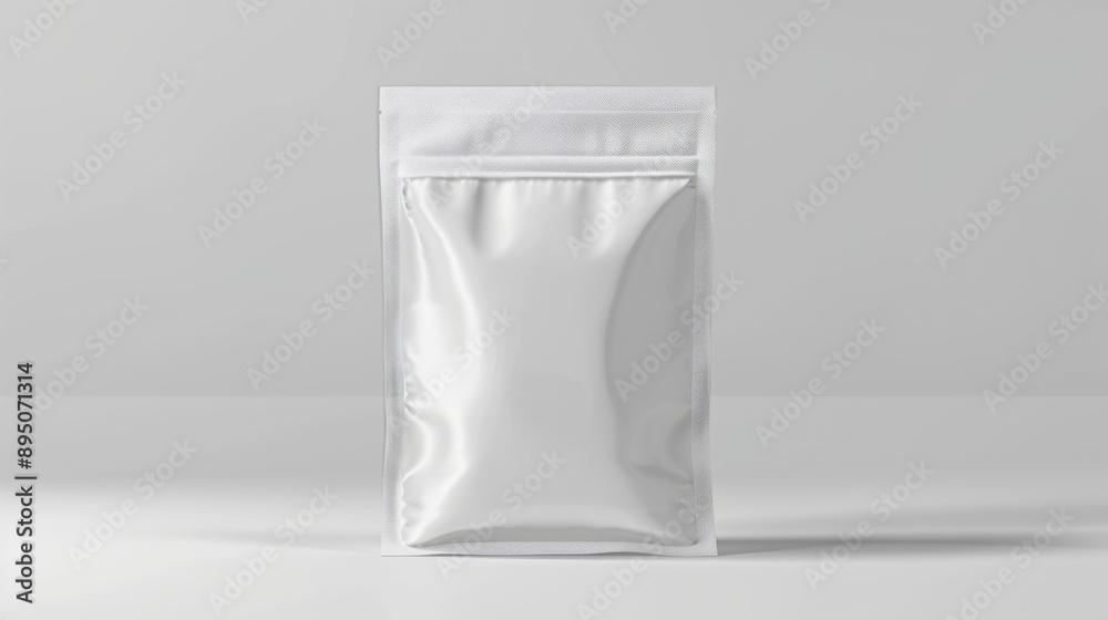 Zip bag mock up bakcground illustrration generated by ai Zip bag mock up bakcground illustrration generated by ai