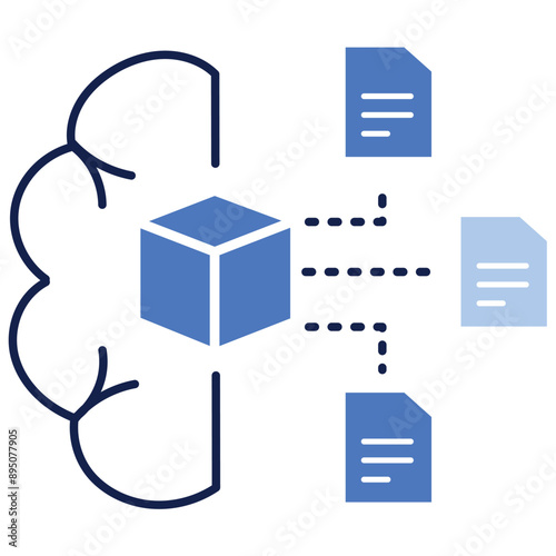 Predictive Modeling Icon with Editable Stroke for Machine Learning and Data Science