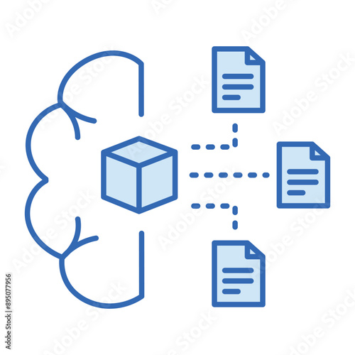 Predictive Modeling Icon with Editable Stroke for Machine Learning and Data Science