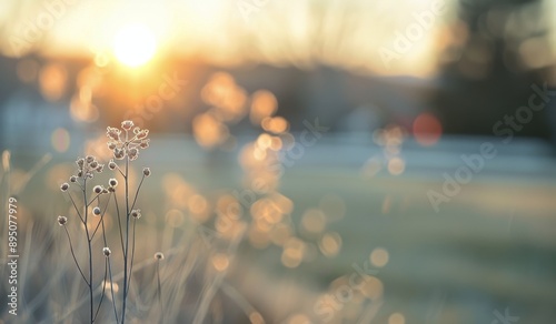 Wildflowers at Sunset