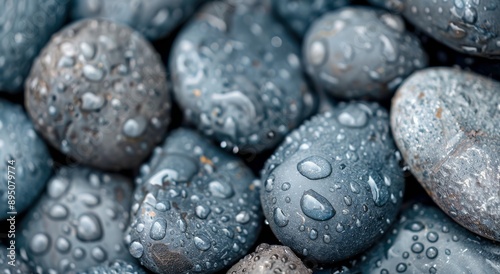 Smooth Gray River Rocks