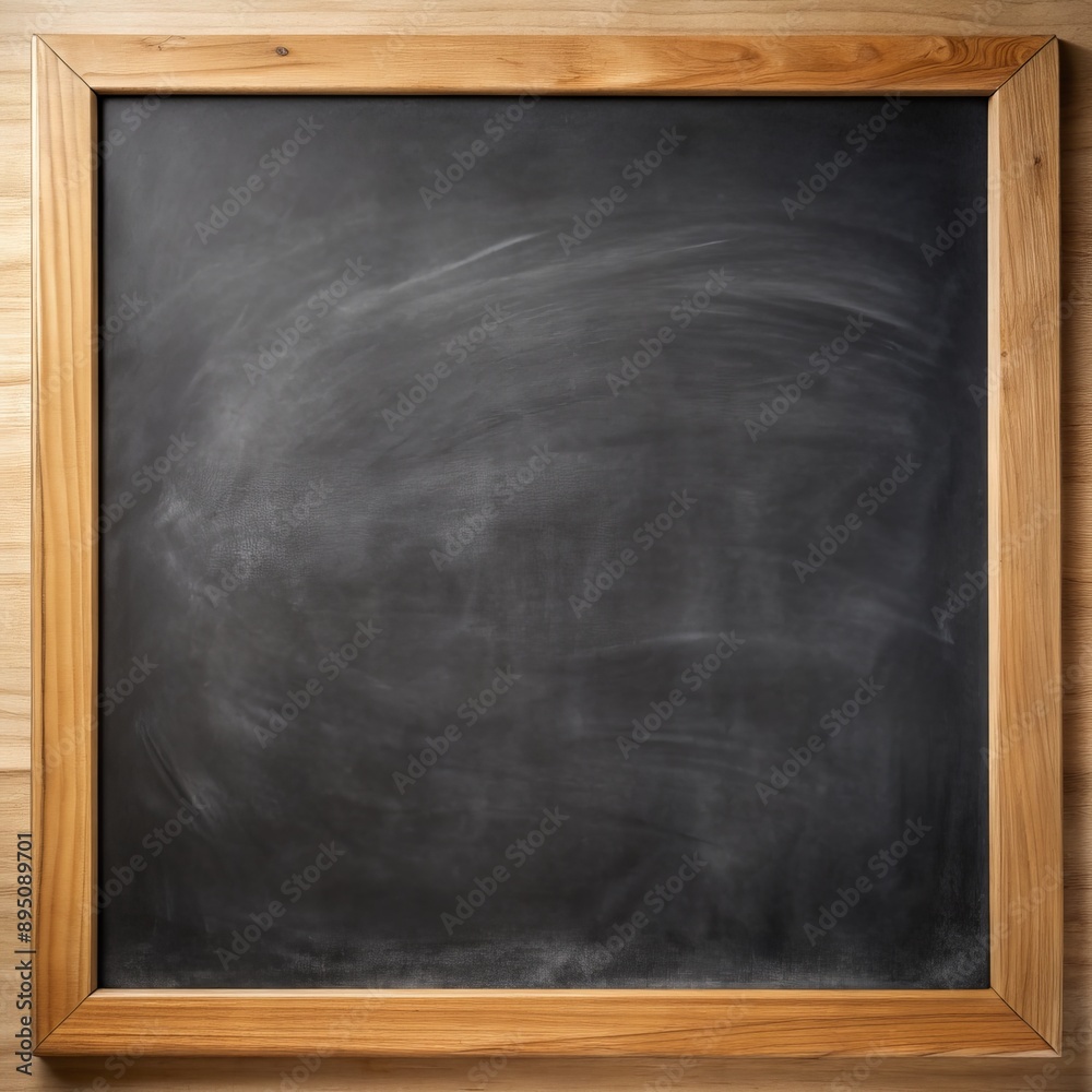 Blackboard With Wooden Frame, School, Education, Chalkboard, Background Blackboard With Wooden Frame, School, Education, Chalkboard, Background
