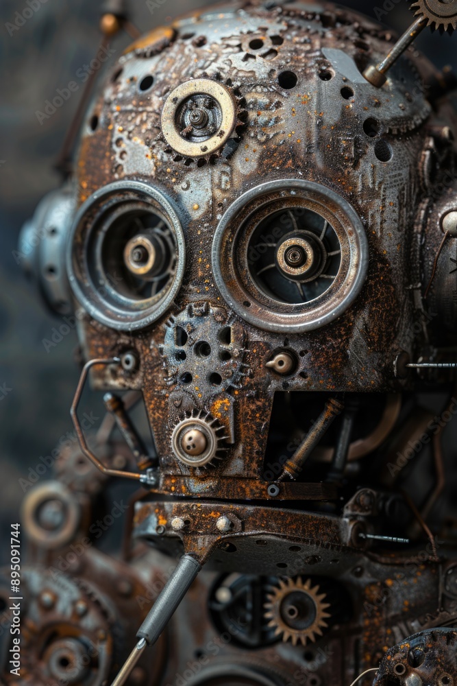 Metal Robot Close Up Metal Robot Close Up