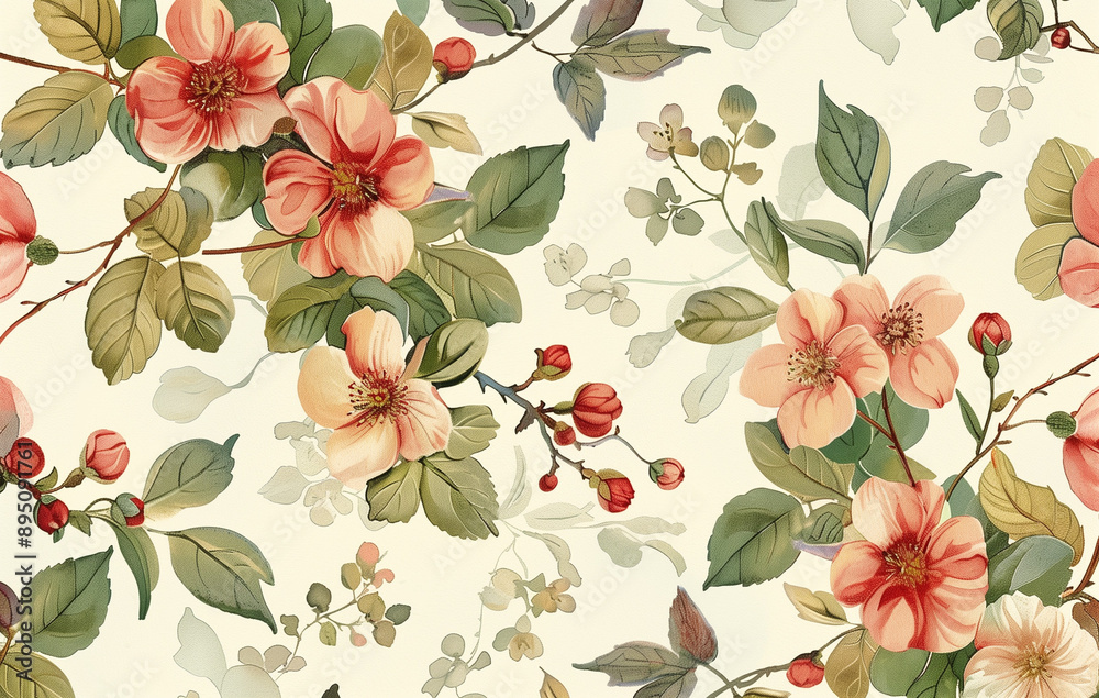 seamless floral pattern with flowers seamless floral pattern with flowers
