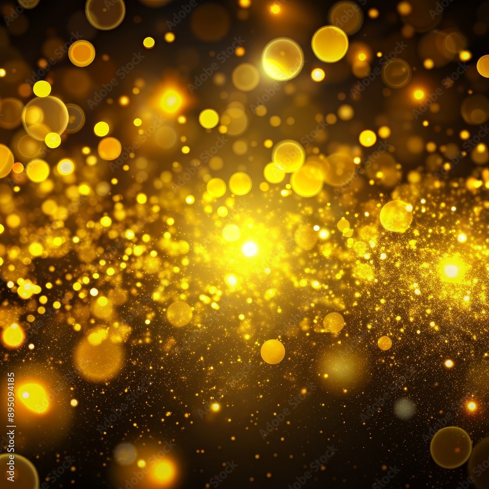 Golden Dust and Bokeh, Abstract, Background, Glitter, Sparkle Golden Dust and Bokeh, Abstract, Background, Glitter, Sparkle