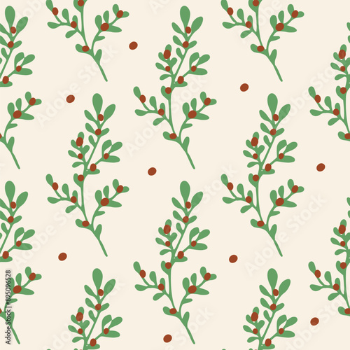 Wallpaper Mural Floral seamless pattern. Cute summer background with flowers and leaves. Modern floral compositions. Fashion vector stock illustration for wallpaper, posters, card, fabric, textile Torontodigital.ca