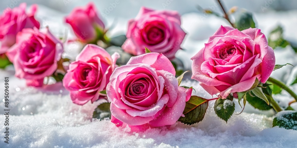 Pink Roses in the Snow, A Winter Wonderland , Close-Up , Delicate , Nature , Beauty , rose Pink Roses in the Snow, A Winter Wonderland , Close-Up , Delicate , Nature , Beauty , rose