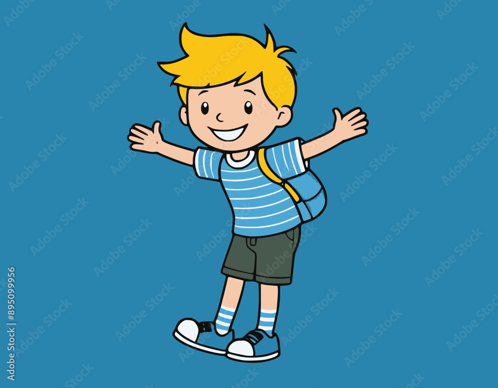 Cute boy cartoon vector illustration graphic design Cute boy cartoon vector illustration graphic design