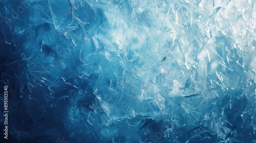 Wallpaper Mural Ice-texture blue backdrop Torontodigital.ca