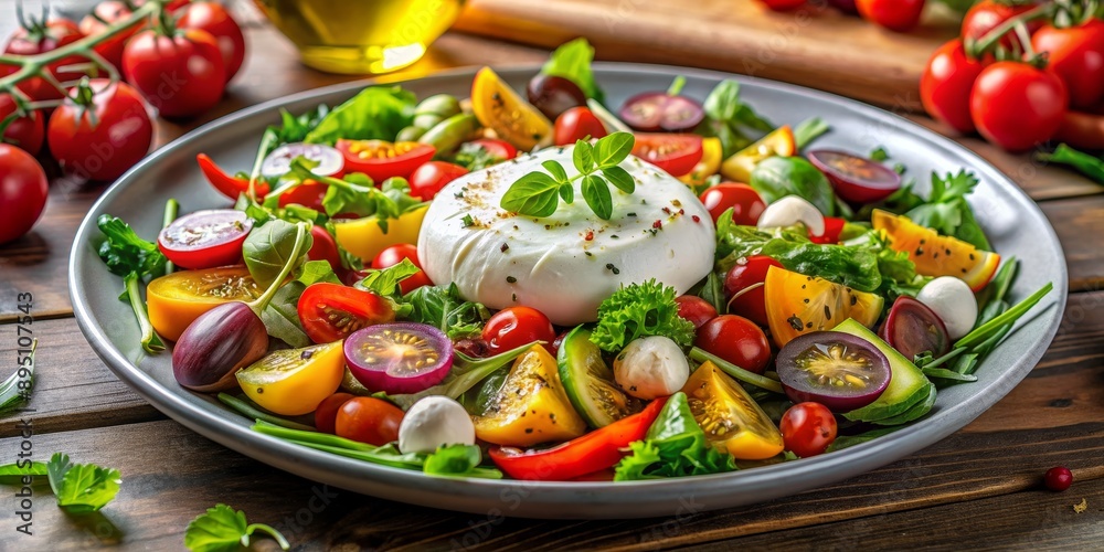Burrata Salad with Fresh Tomatoes and Basil, Italian, Appetizer, Healthy, Fresh , Italian, Appetizer Burrata Salad with Fresh Tomatoes and Basil, Italian, Appetizer, Healthy, Fresh , Italian, Appetizer