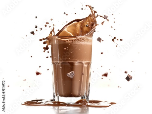 Glass of Chocolate Milk