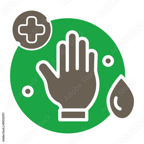 Sanitation Glyph Two Color Icon