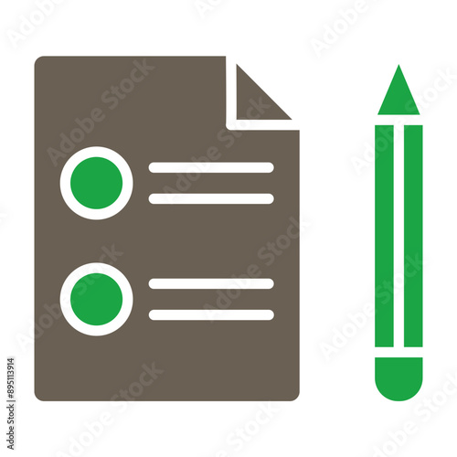 Brief Glyph Two Color Icon