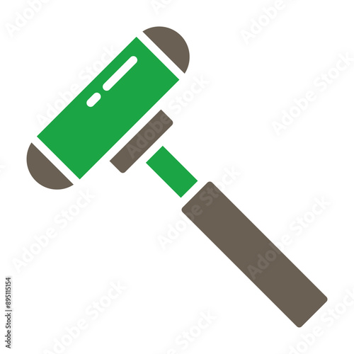 Reflex Hammer Glyph Two Color Icon