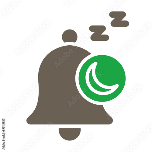 Sleep Glyph Two Color Icon