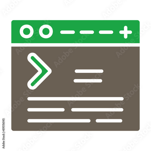 Terminal Glyph Two Color Icon