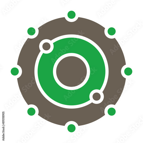 Antioxidant Glyph Two Color Icon