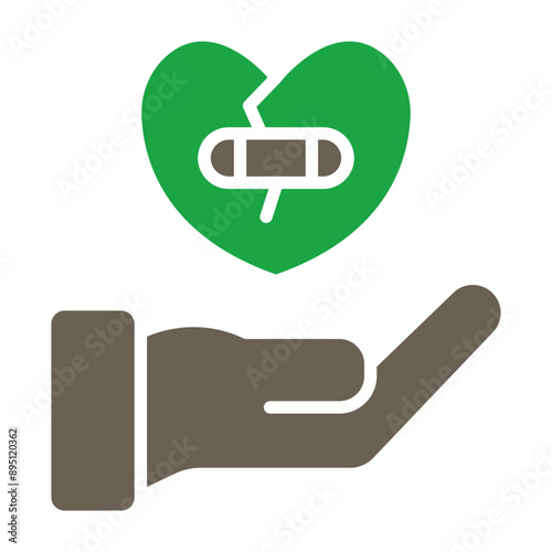 Forgiveness Vector Glyph Two Color Icon