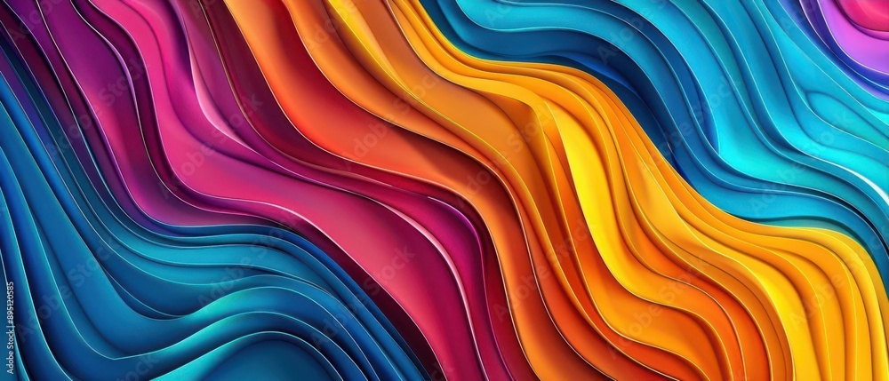 Vibrant abstract lines with gradient colors in a modern design Vibrant abstract lines with gradient colors in a modern design