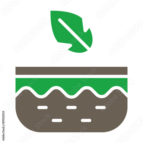Sensitive Vector Glyph Two Color Icon