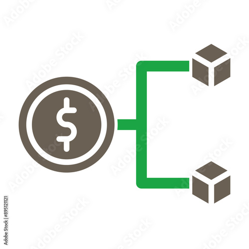 Derivative Vector Glyph Two Color Icon
