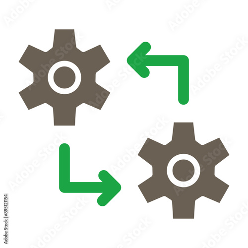 Integration Vector Glyph Two Color Icon