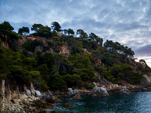 Costa Brava coastline at sunrise