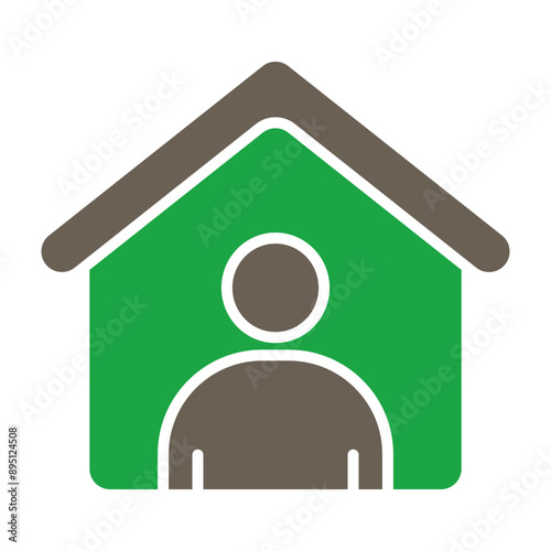 Refuge Glyph Two Color Icon
