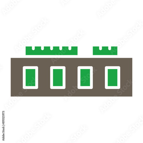 Ram Glyph Two Color Icon