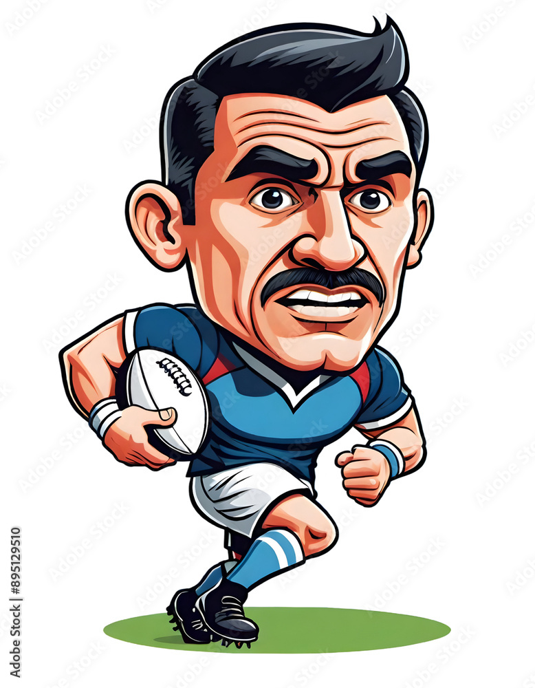 Obraz premium Sport comic Player