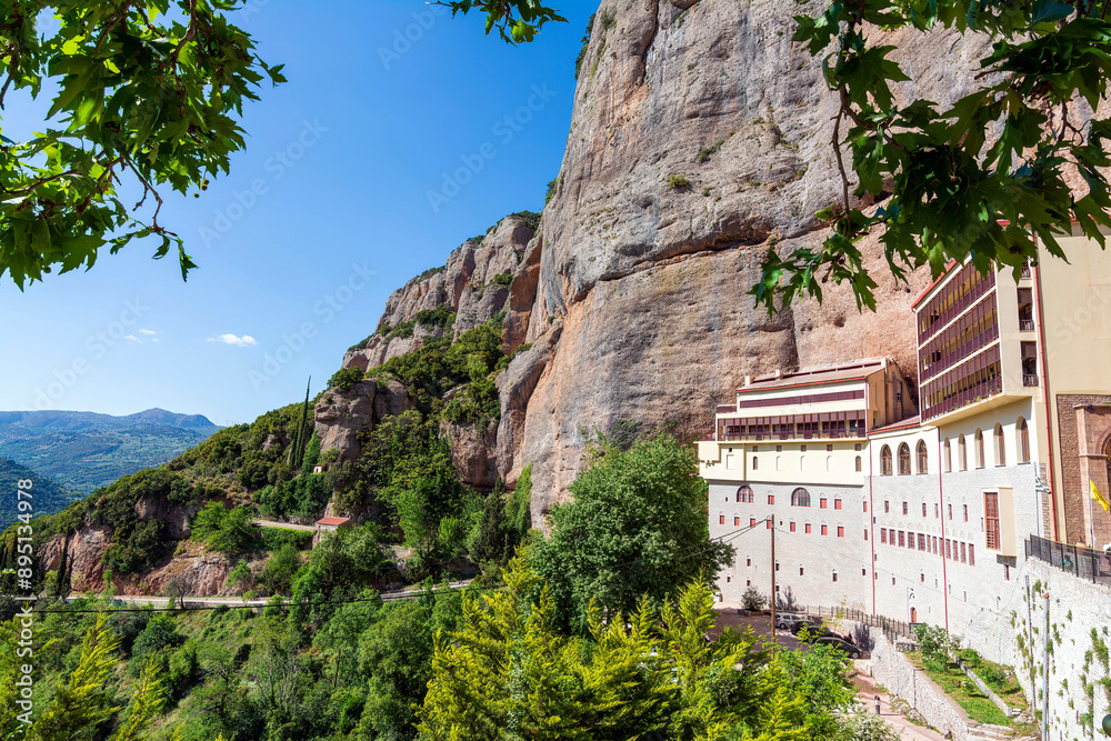 Fototapeta premium View of the Monastery Of Mega Spilaio in Kalavryta, Greece.