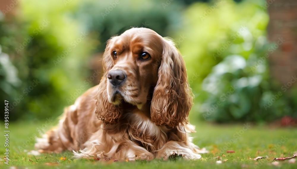 A view of a English Cocker Spaniel A view of a English Cocker Spaniel