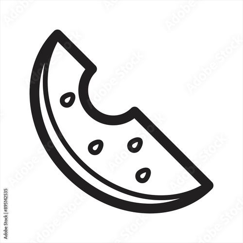 Watermelon half and sliced on white background. Fresh and juicy watermelons. cut and chopped fruit. Vector illustration