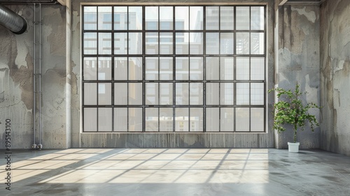 Vacant space with big window