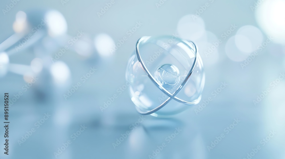 custom made wallpaper toronto digitalAbstract concept of connection and innovation with a sphere and lines.