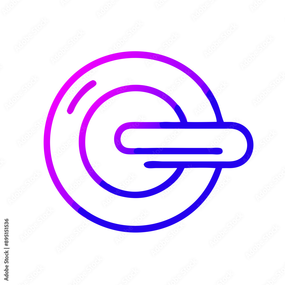 Power button gradient neon icon, pink and purple, digital control symbol Power button gradient neon icon, pink and purple, digital control symbol