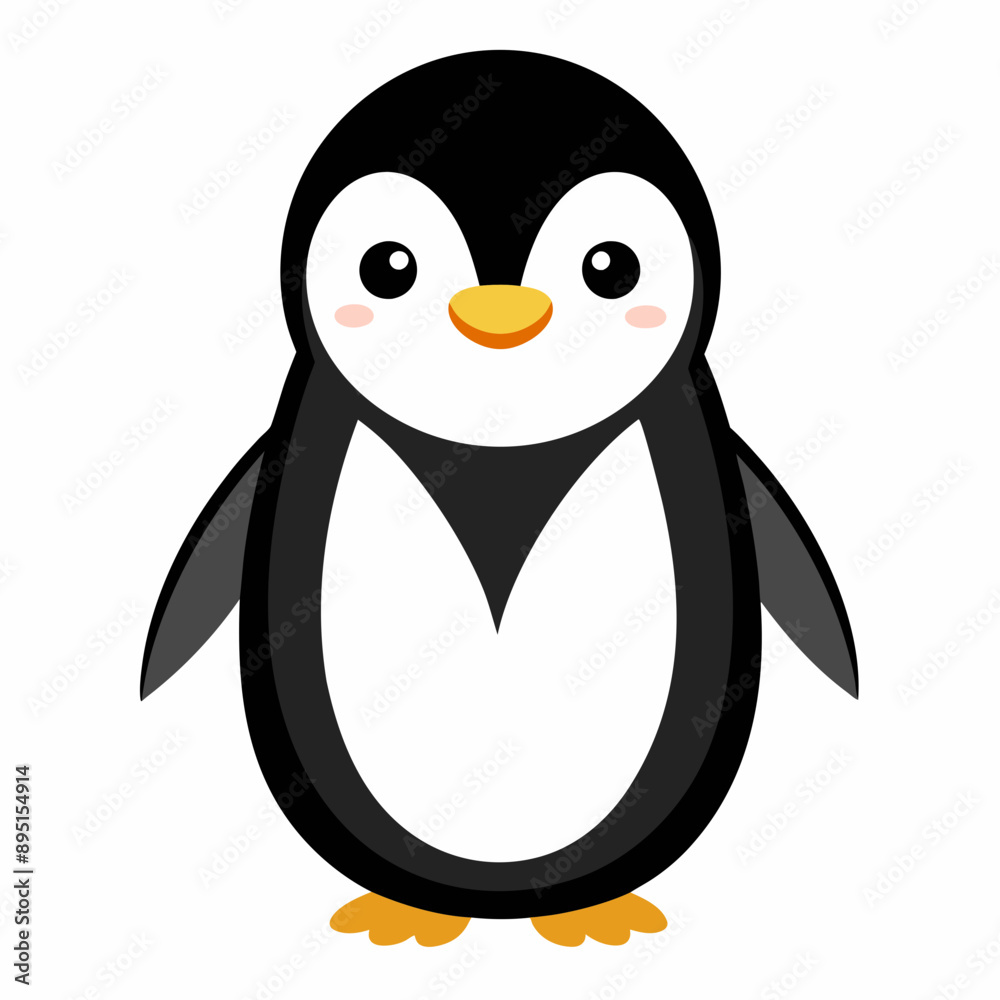 Obraz premium penguin on a white background
