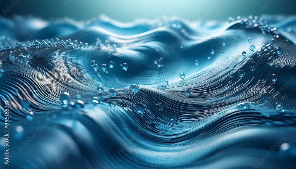 Wave sound of water molecules Wave sound of water molecules
