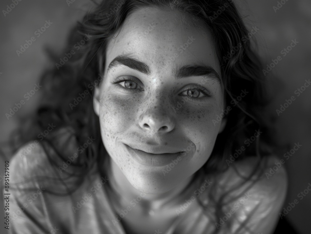 Woman with freckles Woman with freckles