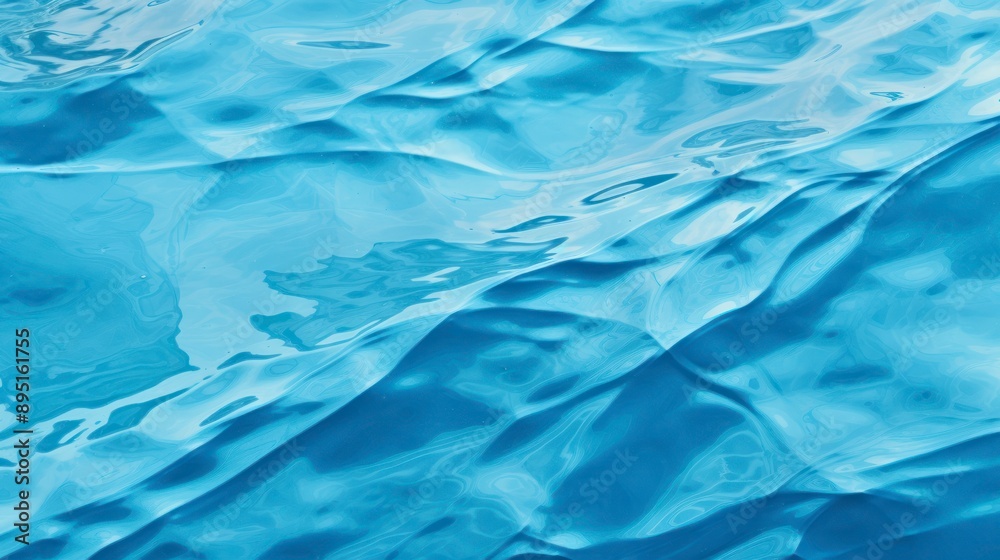 Blue water surface with ripples