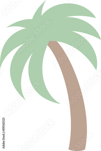 Palm Tree, Graphic Illustration Vector 