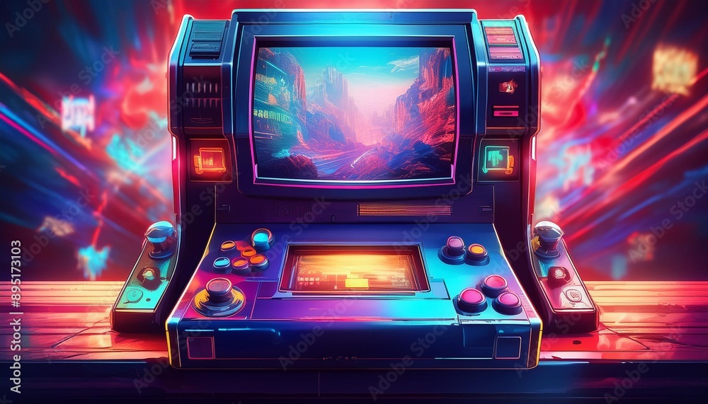 retro 8 bit 16 bit game console