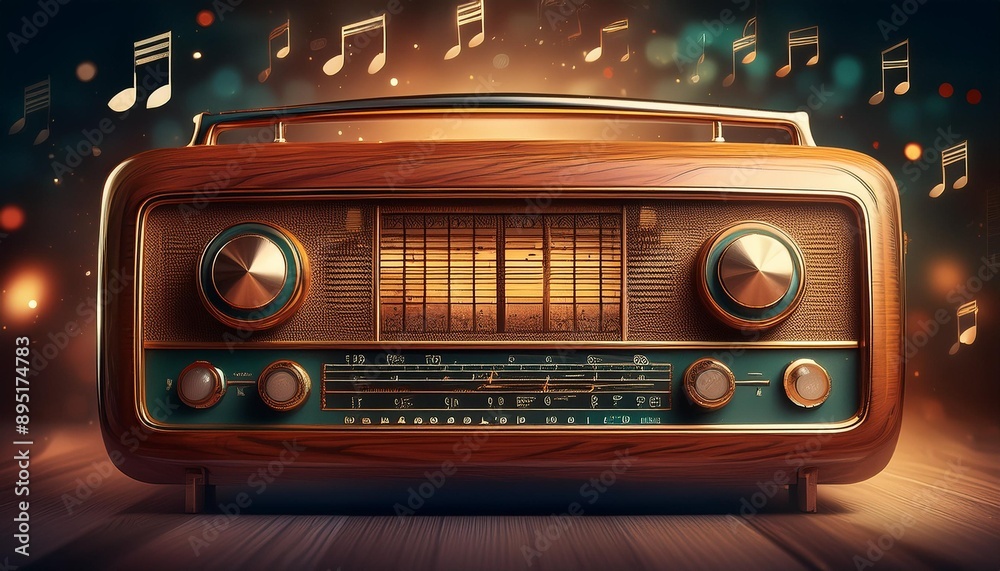 Fototapeta premium vintage radio