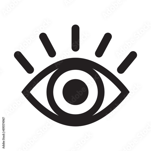Eye icon, eyeball icon