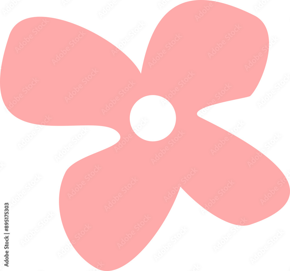 Flower Doodle, Floral Graphic Flower Doodle, Floral Graphic