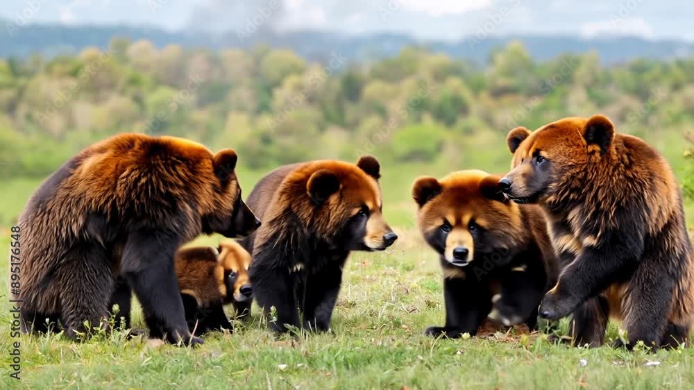 brown bear cubs