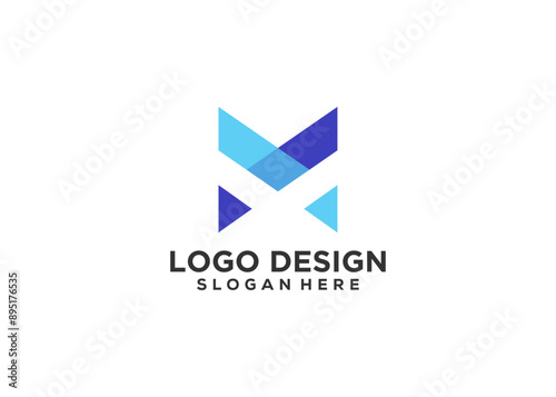 Initial letter m logo icon design vector design template