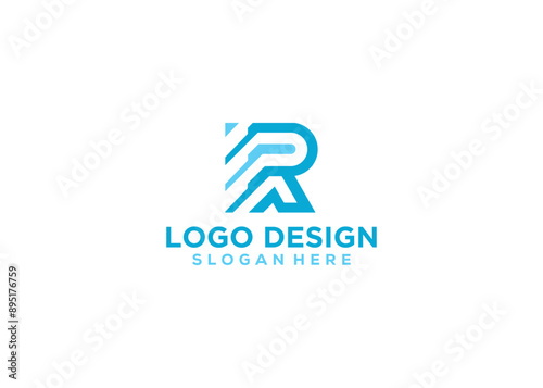 letter r logo icon design vector